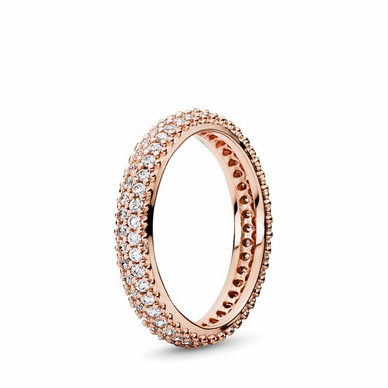 Pandora Rose™ Inspiration Within Stackable Ring - Pandora Rose/Cubic Zirconia - Canada | AK5656AY